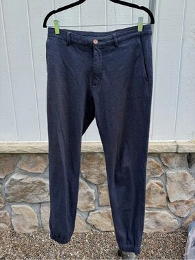 Men's Massimo Dutti Slim Fit Jogger Pants - Dark Blue - Size 30x30